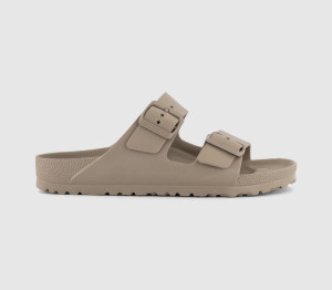 Birkenstock Womens Arizona Two Strap Sandals Gray Taupe Eva Grey, 8