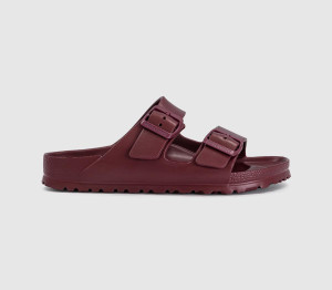 Birkenstock Womens Arizona Two Strap Sandals Zinfandel Eva Red, 7