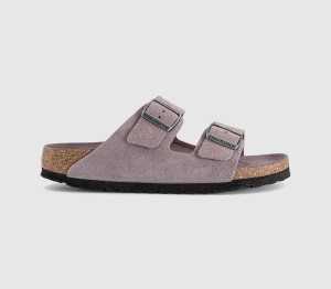 Birkenstock Womens Arizona Two Strap Sandals Faded Purple Tfb, 8