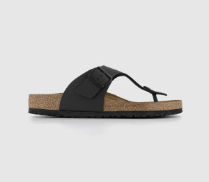 Birkenstock Mens Ramses Thong Sandals Bf Black Gold Exclusive, 8