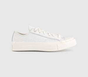 Converse Kids All Star Ox 70 S Trainers Vintage White Vintage White Perforated Leather, 5.5