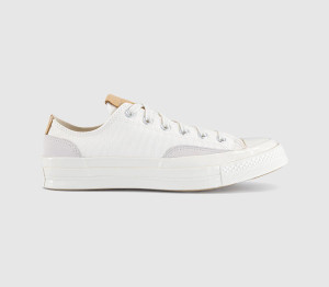 Converse All Star OX 70s Trainers Egret Egret Hay Day In Black, 8