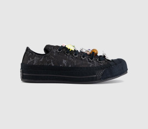Converse Womens Collina Strada x All Star OX 70 S Trainers Collina Strada Black Black Black, 3.5