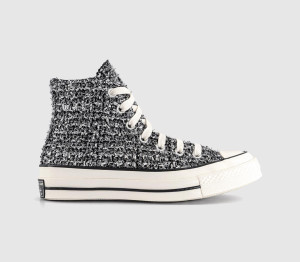 Converse Womens All Star Hi 70 S Black Silver Egret, 8.5