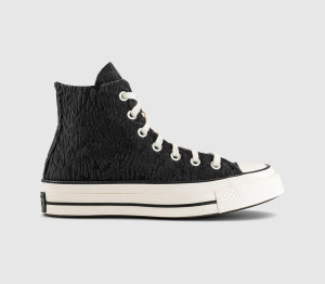 Converse Womens All Star Hi 70 S Trainers Black Egret Total Eclipse Leopard, 4