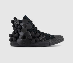 Converse Kids All Star Hi 70s Hi Trainers Ltd Black Dark Flowers, 5