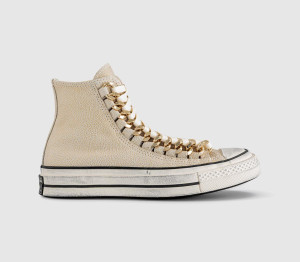 Converse Womens All Star Hi 70 S Trainers Egret Egret Black, 7.5