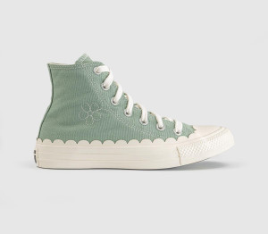Converse Womens All Star Hi 70 S Trainers Thyme Again Egret Green, 5