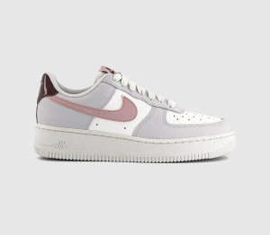 Nike Womens Air Force 1 Lo W Trainers Summit White Plum Chalk Vast Grey, 8