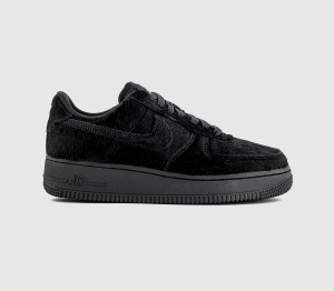 Nike Womens Air Force 1 Low Trainers Black Off Noir Grey, 4