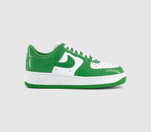 Nike Womens Air Force 1 Lo Trainers Kelly Green White, 4