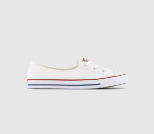 Converse Womens Ctas White, Red And Blue Ballet Lace Trainers, 7.5