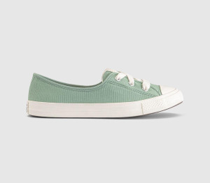 Converse Womens Ctas Ballet Lace Trainers Thyme Again Egret Flower Green, 4.5