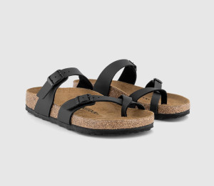 Birkenstock Womens Mayari Cross Strap Sandal Black, 7