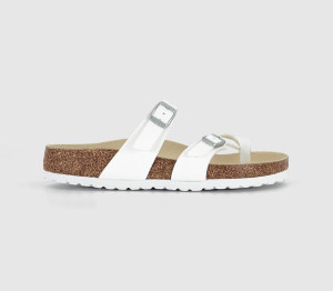 Birkenstock Womens Mayari Cross Strap Sandals White, 8