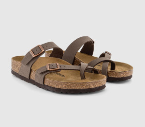 Birkenstock Mayari Cross Strap Sandals In Brown, Women's, 4