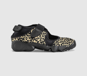 Nike Womens Air Rift Trainers Black Hemp Leopard, 6.5