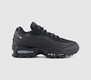 Nike Womens Air Max 95 Trainers Black Metallic Pewter Anthracite Smoke Grey Light, 6