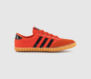 adidas Boys Volley Plimsole Trainers Collegiate Orange Core Black In Red, 3.5