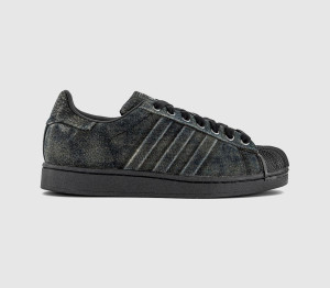 adidas Kids Superstar II Trainers Denim Brown Core Black, 5