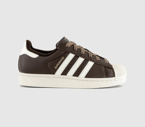 adidas Womens Superstar II Trainers Aurora Coffee Earth Strata In Brown, 3.5