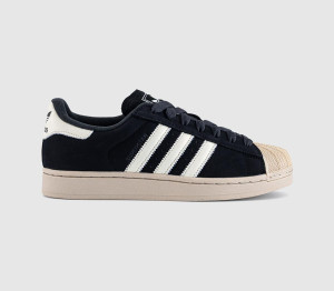 Adidas Mens Superstar II Trainers Black Offwhite Stone Khaki, 10.5