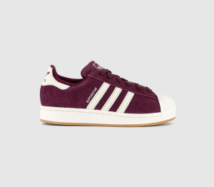 adidas Kids Superstar II Trainers Burgundy In Red, 3.5