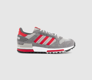 adidas Mens ZX600 Trainers Grey Better Scarlet Grey, 7.5
