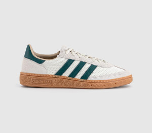 adidas Womens Handball Spezial Trainers Offwhite Collegiate Green Gum, 6.5