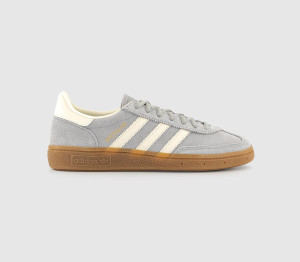 adidas Womens Handball Spezial Grey Cream White White, 5