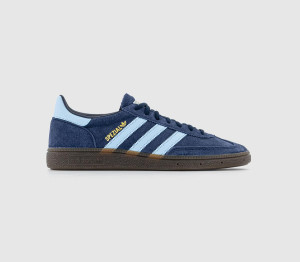 Adidas Mens Handball Spezial Collegiate Navy Clear Sky Gum In Blue, 7.5