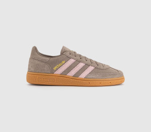 adidas Womens Exclusive Handball Spezial Trainers Chalky Brown Clear Pink Gold Metalic, 5.5