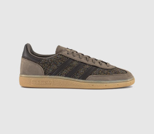 adidas Womens Handball Spezial x Harris Tweed Trainers Aurora Coffee Gum In Brown, 8