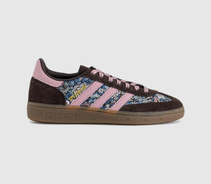 Adidas Womens Handball Spezial Trainers Liberty Aurora Coffee Magic Mauve Gum Brown, 7