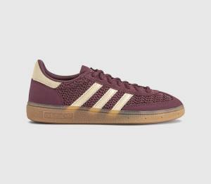 adidas Womens Handball Spezial Trainers Quiet Crimson Warm Vanilla Gum In Red, 7.5