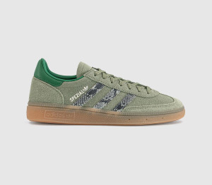 adidas Womens Handball Spezial Trainers Snake Tent Green Linen Green Blanch Green, 5.5