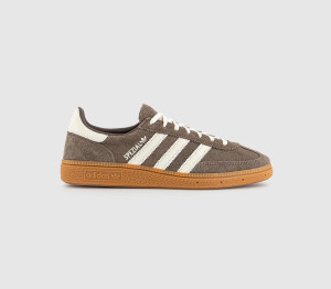 adidas Boys Handball Spezial Trainers Brown Earth Strata Off White Gum In Natural