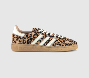 Adidas Womens Handball Spezial Trainers Leopard Magic Beige Ivory Aurora Ivy Multi, 5.5