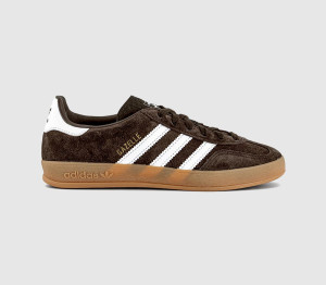 adidas Womens Gazelle Indoor Trainers Aurora Coffee White Gum In Brown, 7.5