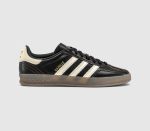 adidas Womens Gazelle Indoor Trainers Core Black Cream White Gum, 7.5