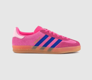 adidas Girls Gazelle Indoor Trainers Lucid Pink Clear Pink Gum, 4