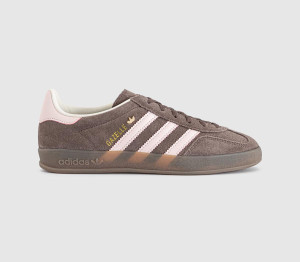 Adidas Womens Gazelle Indoor Trainers Earth Strata Wonder Quartz Gum Natural, 7