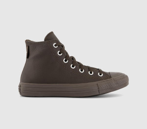 Converse Womens All Star Hi Trainers Fresh Brew Black Light Dune, 4