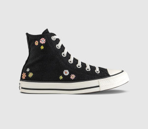 Converse Womens All Star Hi Trainers Black Bright Outlook All Heat, 5.5
