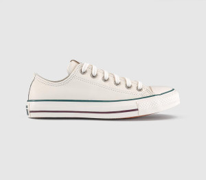 Converse Womens All Star Low Trainers Vintage White Rubber Plant Egret, 5.5