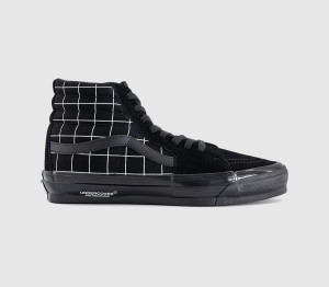 Vans Mens Sk8 Hi Trainers Undercover Black, 10