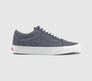 Vans Mens Old Skool Trainers Suede Steel Shadow Grey, 8
