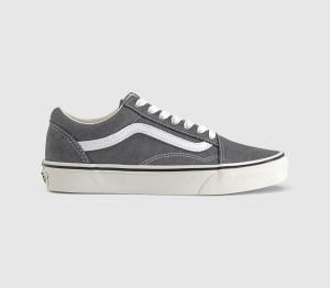 Vans Mens Old Skool Trainers Pewter Natural, 6
