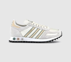 adidas Womens LA Trainers OG Crystal Linen Wonder Sage In White, 5.5