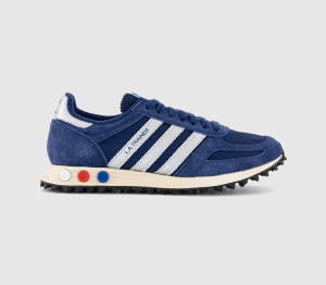 adidas Mens LA Trainers OG Dark Blue Silver Metallic, 7